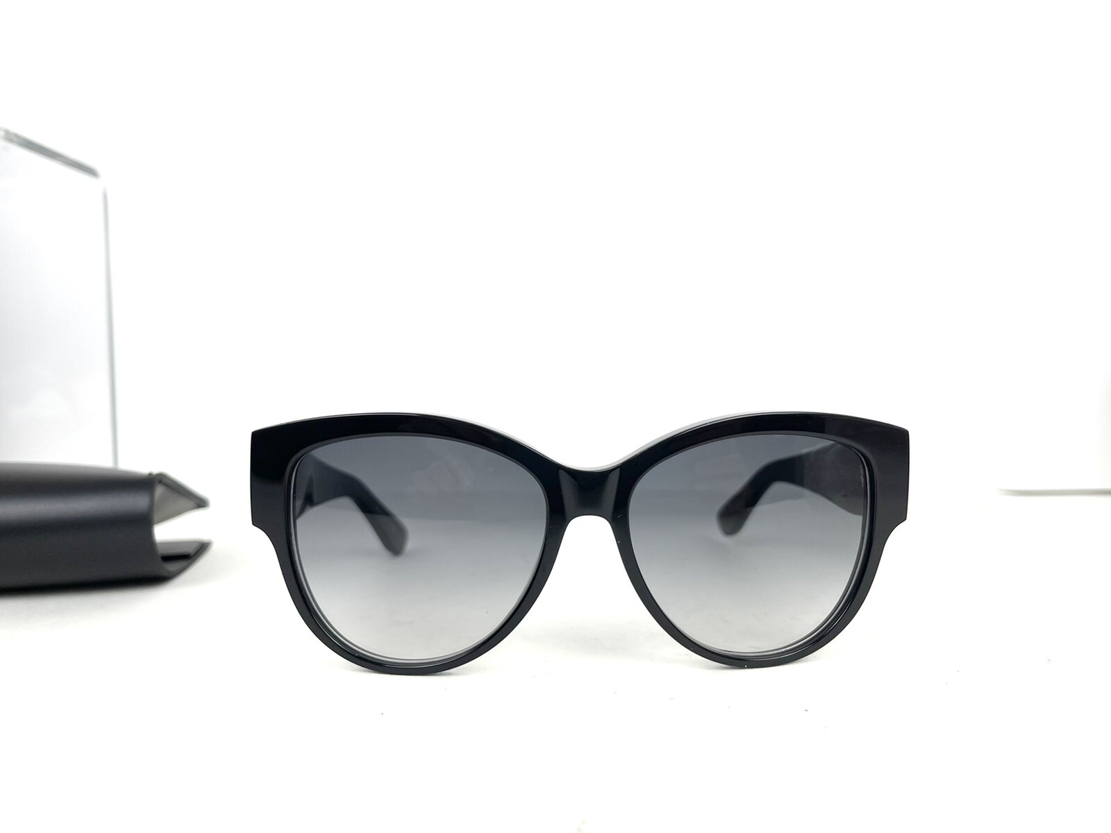 Occhiali da sole Saint Laurent YSL Cat Eye autentici nuovi neri YSL SLM3001 5516 140