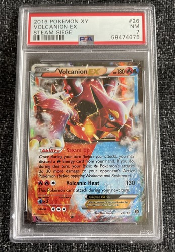Volcanion-EX graded PSA 7 for sale on eBay