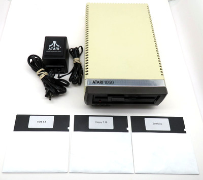 Atari 1050 Happy Drive   800/XL/XE Compatible   PSU + Software   Tested