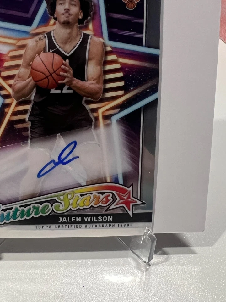 2023-24 Topps Chrome - Future Stars Autographs #FSA-JW Jalen Wilson (AU, RC) - Image 4 of 4