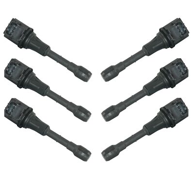 Set of 6 Hitachi Direct Ignition Coils for Infiniti G25 FX35 Nissan 350Z Quest