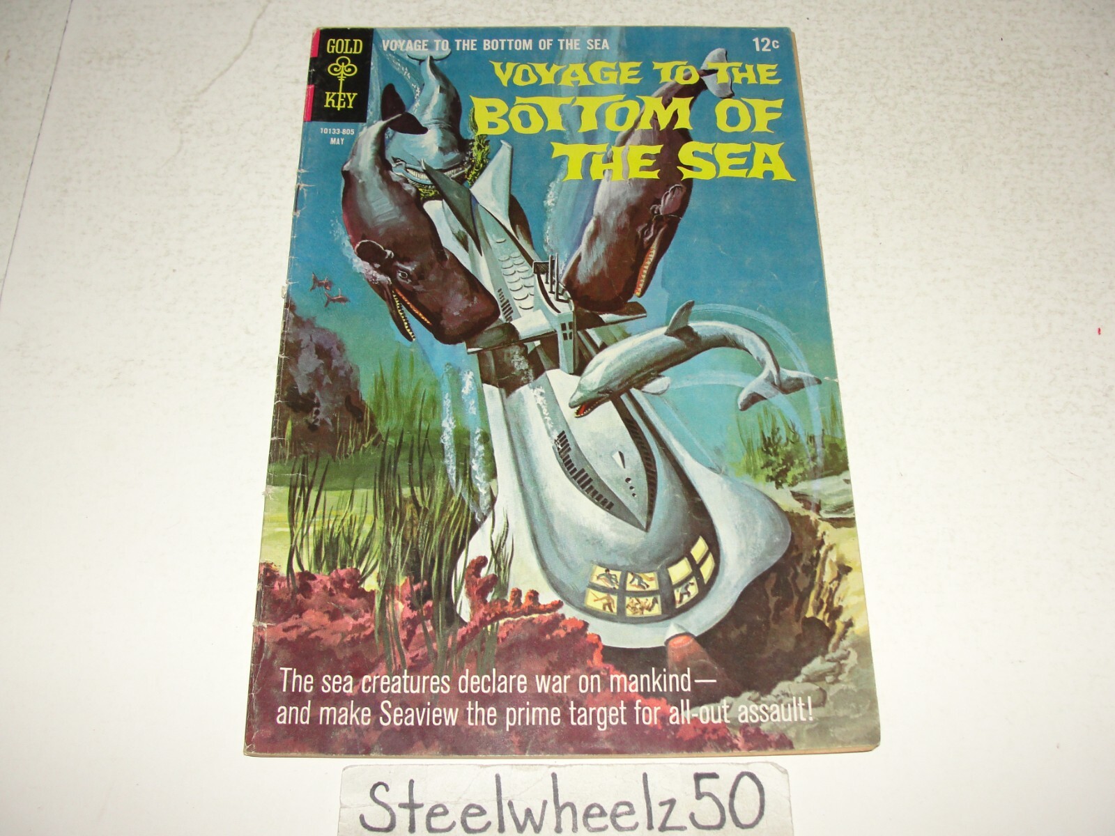 Voyage To The Bottom Of The Sea 12 Comic Gold Key 1968 12A TV Series