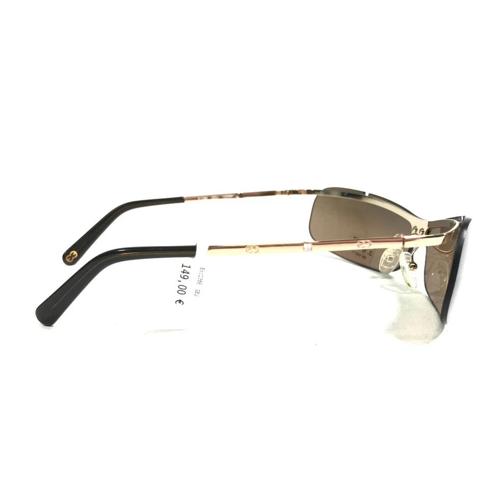 Gafas de sol Escada E1386 GEU doradas envolventes monturas sin montura con lente protectora marrón Foto 4 de 4