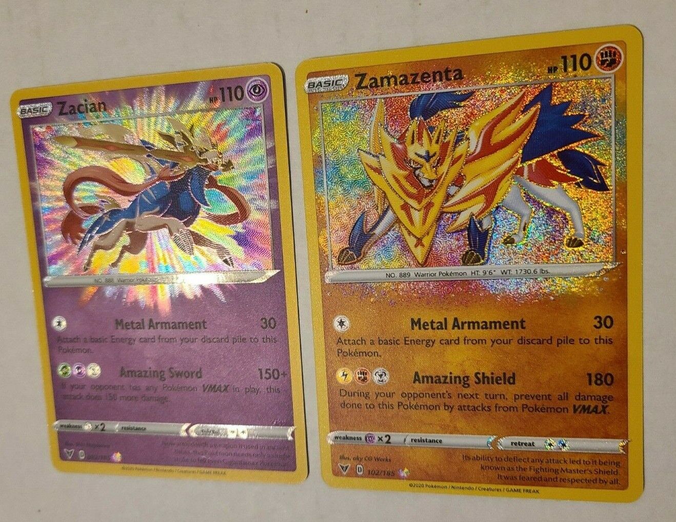 Zamazenta shiny - CARD AVULSO - Foil Cards