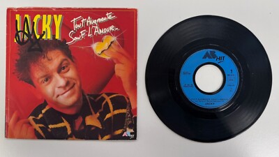 JACKY Alles erhöht außer Liebe, es ist verrückt, was Schallplatte 45T 7'' Vinyl / V04D