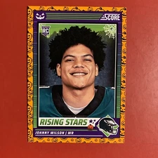 2024 Score-A-Treat Rising Stars Orange Pumpkins RC Johnny Wilson #29 Eagles