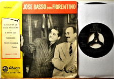 Jose Basso con Florentino El Bulin 45 EP 7" Vinyl Latin Dance Tango Argentina