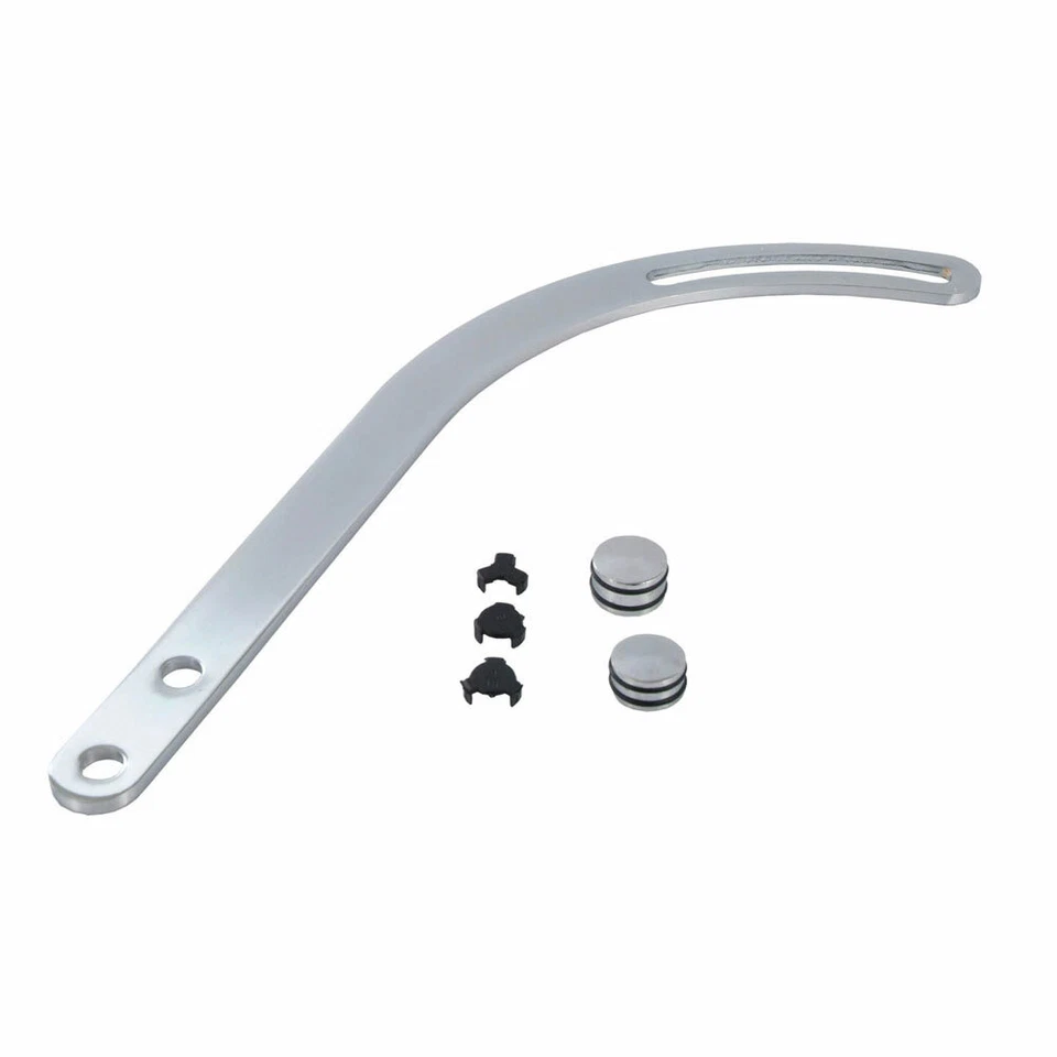 Chrome Alternator Mounting Bracket 1955-69 Small Chevy SBC Short Water Pump SWP - Image 2 of 3