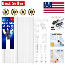 Cord Hider, 157in Wire Covers for Cords on Wall,  Cable Hider Cord Covers for...