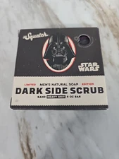 Dr. Squatch Dark Side Scrub Limited Edition Star Wars Darth Vader Bar Soap New