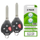 2 For 2010 2011 2012 2013 Toyota Corolla Keyless Remote Control Key Fob G Chip