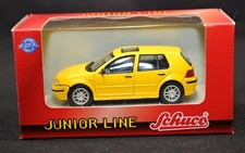 Schuco Junior Line 1:43 VW Golf IV MK4 Yellow Diecast Model Car New In Box