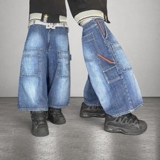 Sean John Y2K Baggy Wide Leg Hip Hop Denim Jorts 2000s Fit