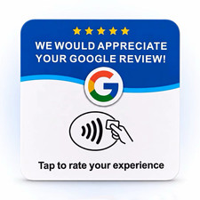 Google Review Tap NFC RFID Card 3-Pack – Contactless Tap-to-Review Cards
