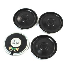 4 Pcs 1Watt 8 Ohm 40mm Dia Internal Magnet Interphone Speaker Loudspeaker