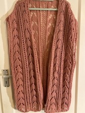 Handmade in Georgia-Hand-Knitted Cardigan with a Chunky Knit Pattern