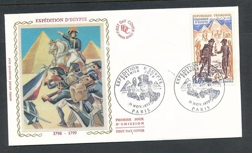 D440870 France Silk Cachet FDC Napoleon Expedition of Egypt