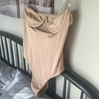 Hi Cut Beige Bodysuit (Teddie)  wit Chain Straps, size Large — photo 7