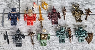 Mega Bloks Dragons Krystal Wars Knight Orcs Mini Figure Weapons Accessories Lot