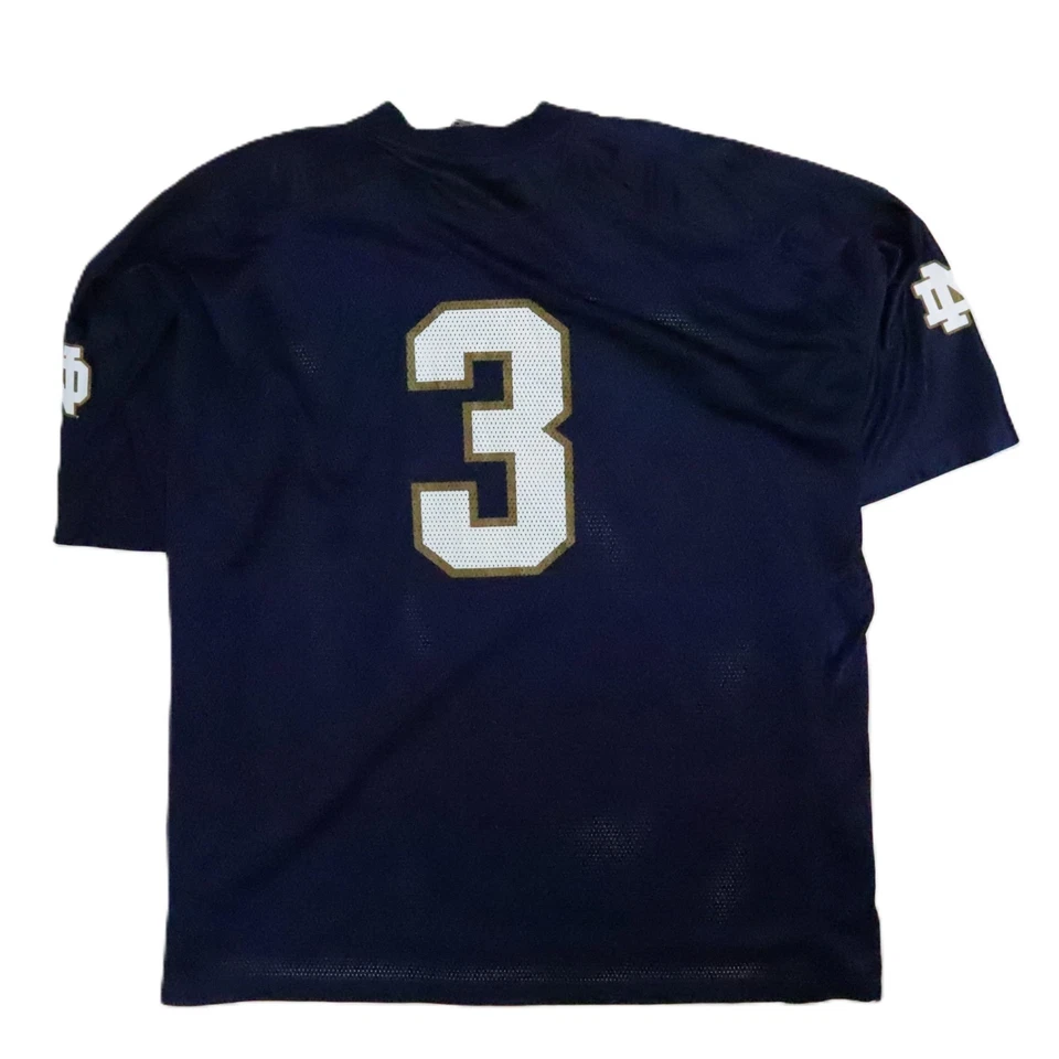 Vintage Notre Dame Fighting Irish Adidas Football Jersey Size 4XL NCAA - Image 2 of 4