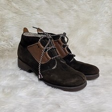 Vtg 70s Hush Puppies Brown Suede Lined Leather Boots Women s Size Approx 8 8.5