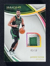 2024-25 Panini Immaculate Collection Jayson Tatum #SWA-JTB Gold Patch Jersey /10