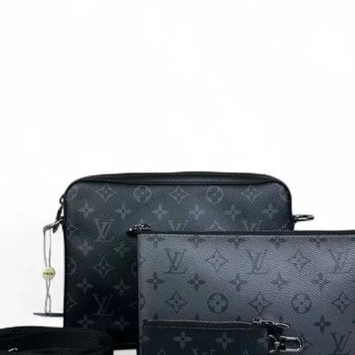Louis Vuitton Trio Messenger Bag Black Monogram Eclipse (dh071626n4r)