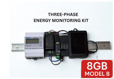 Dreiphasen Energie Monitoring Kit - Raspberry Pi 4 8GB + SDM630 Modbus Meter