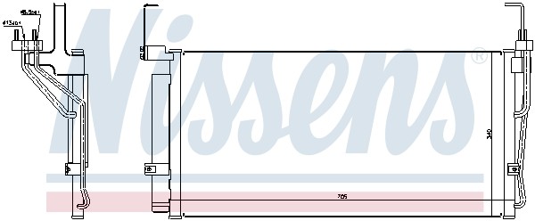 1X Nissens 94451 Kondensator Klimaanlage FüR Hyundai-image
