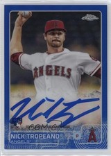 2015 Topps Chrome Rookie Blue Refractor 68/150 Nick Tropeano #AR-NT Auto 0c2