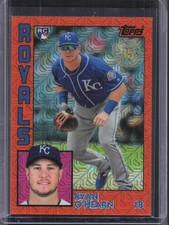 2019 Topps #T84-39 Ryan O'Hearn Chrome Silver Pack Orange #/25 RC