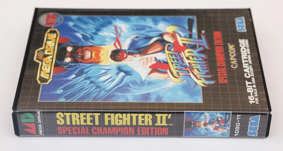Street Fighter II Special Champion Edition Sega Mega Drive Asian Gold Logo NTSC - Image 3 of 4