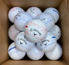 24 Callaway Supersoft Splatter 360 4A/5A Near Mint/Mint Used Golf Balls