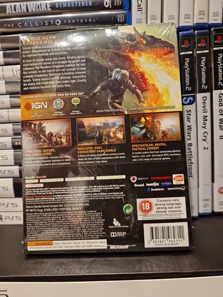 The Witcher 2 Assassin's Of Kings Enhanced Edition New Sealed Xbox 360 - Image 2 of 3