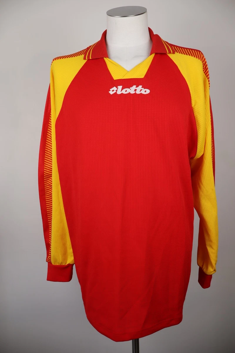 Maillot Football Vintage Lotto - Taille XL - Manches Longues - N°4 - Bleu