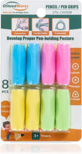 Ergonomic Pencil Grips Silicone 8 Pcs for Kids and Adults Handwriting, Gel Pen G