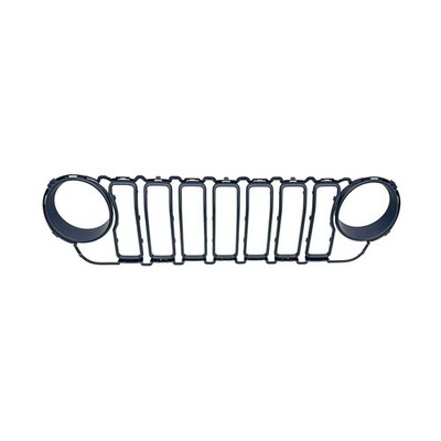 Grille Trim Ring Set Fits Jeep Wrangler Gladiator Primed Black CH1210150