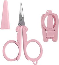 Pastel Mini Folding Scissors with Safety Small Portable Travel
