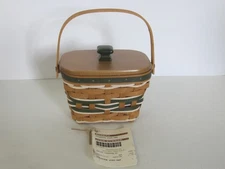 Longaberger 2015 Tree Trimming YULETIDE GIFT Basket + Prot + Lid ~ Christmas