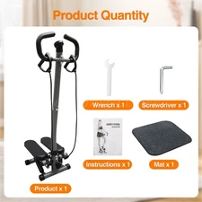 Exercise Stepper Machine Workout Stair Climber Stepper Stepper Fitness LCD w/Mat