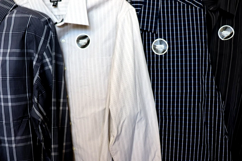 *NWT* George Men's LS Fashion Button Dress Shirt, Choose Your Size/Style - Image 2 of 4