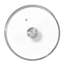 9.5-Inch Glass Lid for Round 10-Inch Cast Iron Skillet or Pan, Custom Made fo...