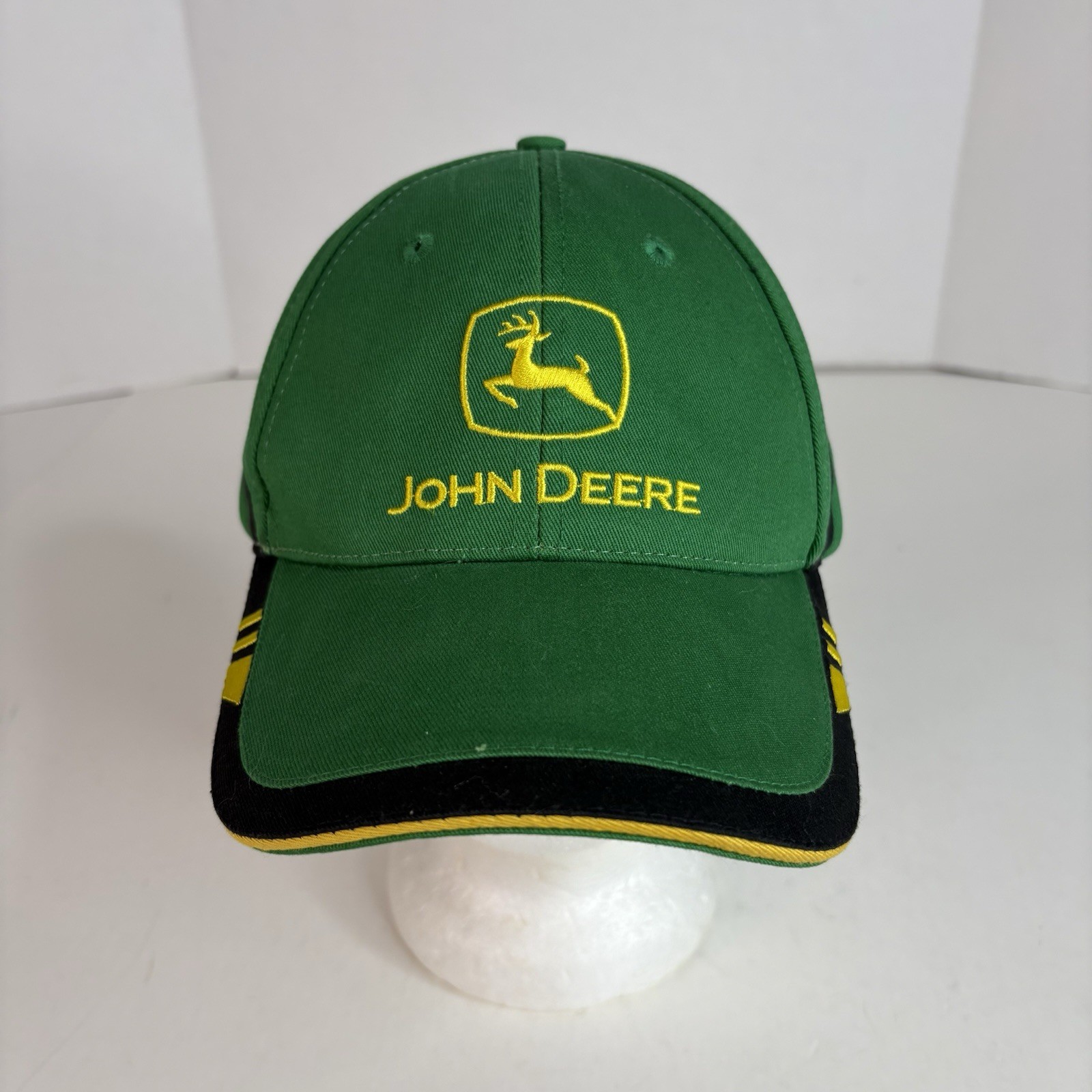 John Deere Strapback Adjustable Hat, Green, Logo,… - image 1