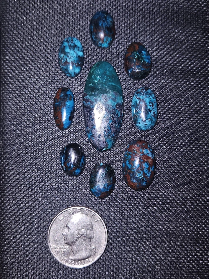 Beautiful Bisbee Lavendar Pit Stones - 9 pieces - 81.95 carats total - Image 2 of 4