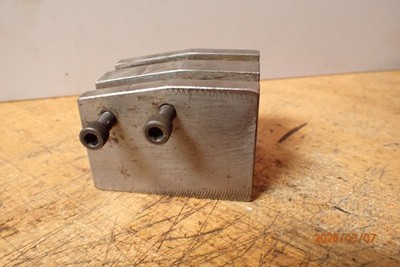 SOME SORT OF DUAL 10 DEGREE PART GRINDING FIXTURE  MACHINIST TOOLING