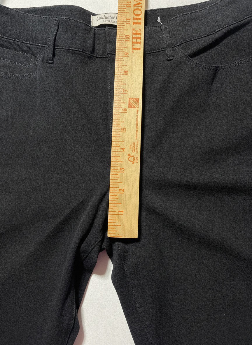 Coldwater Creek Natural Fit Black Dress Pants Size 10 - Legg View 4