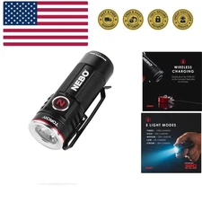 Torchy Rechargeable Pocket Flashlight | 1,000 Lumens, 5 Light Modes, Magnetic...