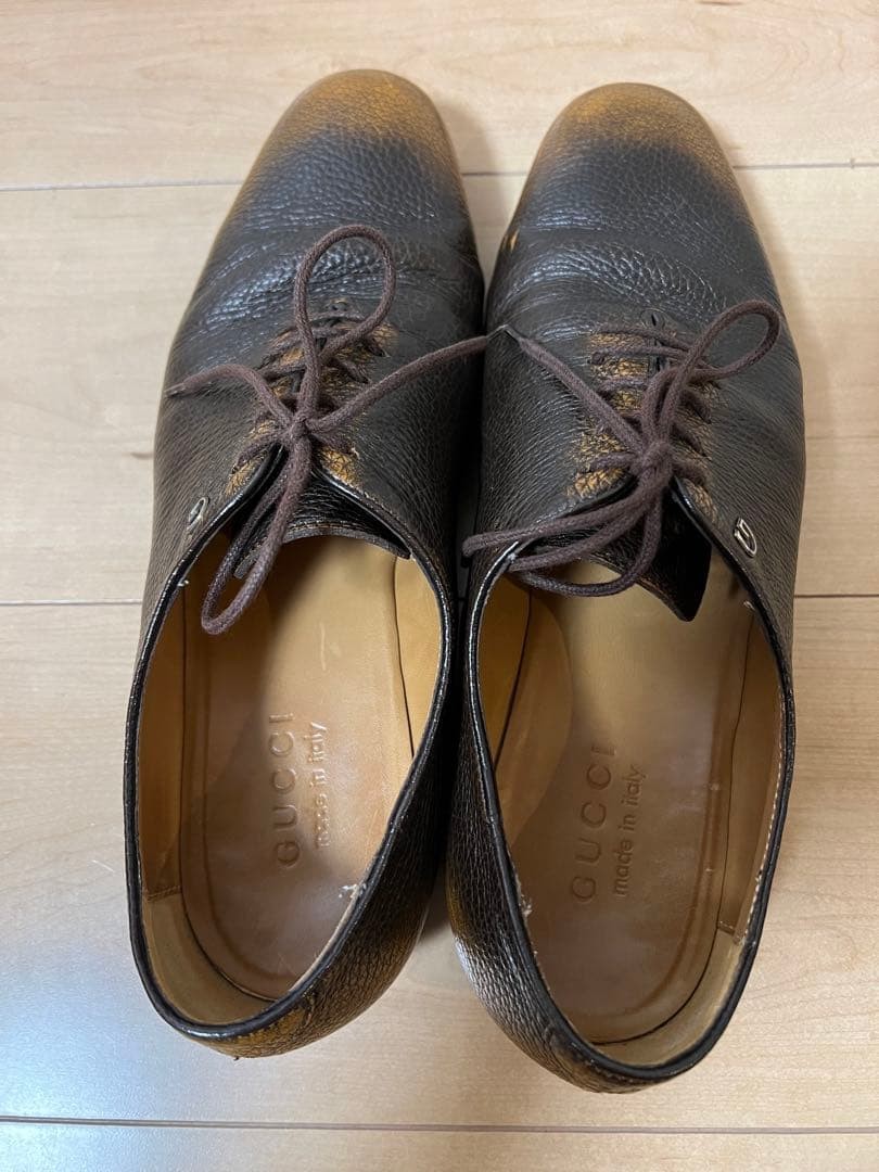 Gucci Lace Up Shoes Brown Leather With Logo Size 6.5 US About7 For Men thumbnail 20
