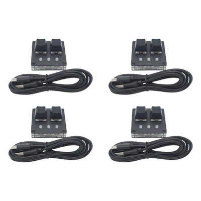 2 Key Customize Keyboard Switches Optional with Color LED Lighting Type C Port
