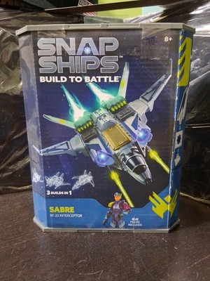 Snap Ships Build to Battle Sabre XF-23 Interceptor (3 Builds in 1) Klik Figure 